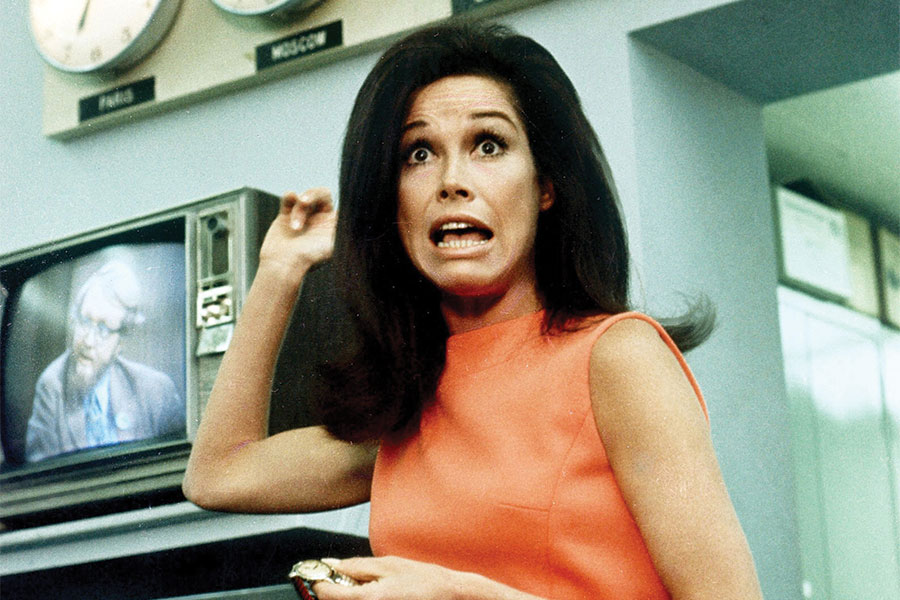 A compromise between Mary Tyler Moore Show creators Jim Brooks and Allan Bu...