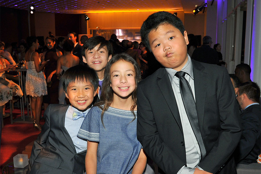 Ian Chen, Forrest Wheeler, Aubrey Anderson-Emmons, and Hudson Yang at ...