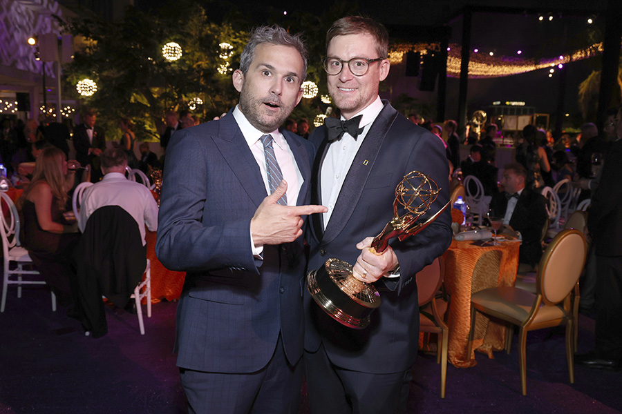Joe Litzinger and Michael Cheeseman at the 2022 Creative Arts Emmy ...