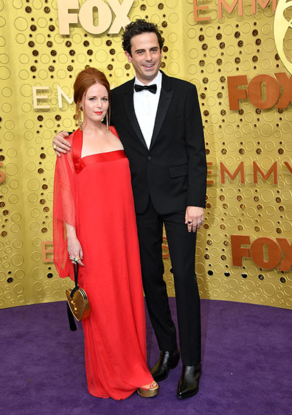 Andrea Sarubbi and Luke Kirby on the red carpet at the 71st Emmy Awards