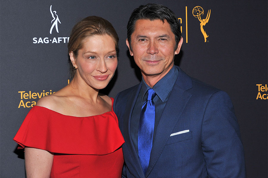 Lou Diamond Phillips and his wife, Yvonne Boismier Phillips, at the Televis...