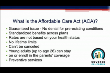 Health Care Reform - Affordable Care Act - Part 1