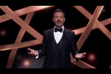 Host Jimmy Kimmel speaks on stage during the 72nd Emmy Awards.