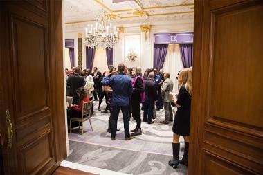 A peek into the gathering at the New York Networking Night Out, November 13, 2015 at the St. Regis in New York City.