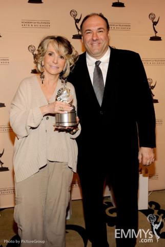 Sheila Nevins & James Gandolfini at the Fourth Annual Television Academy Honors