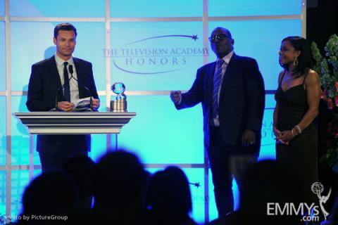 Ryan Seacrest, Randy Jackson & Dominique Dawes at the Fourth Annual Television Academy Honors