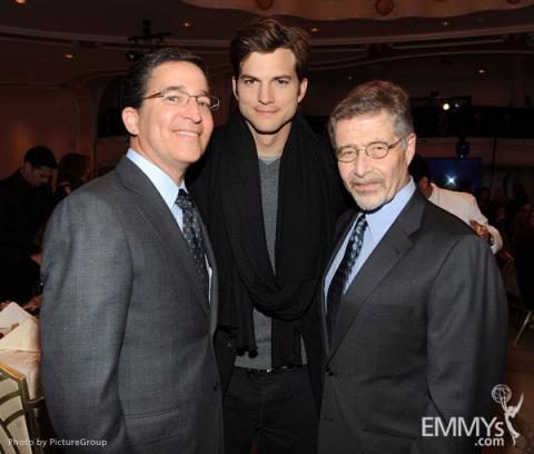 Ashton Kutcher, Bruce Rosenblum and Barry Meyer attend the 21st Annual Hall of Fame Gala