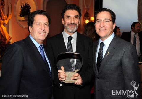 Peter Roth, Chuck Lorre, and Bruce Rosenblum attend the 21st Annual Hall of Fame Gala