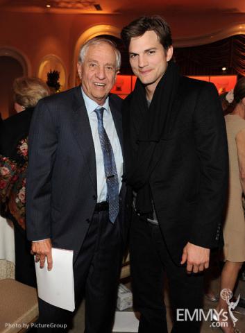 Ashton Kutcher and Garry Marshall attend the 21st Annual Hall of Fame Gala