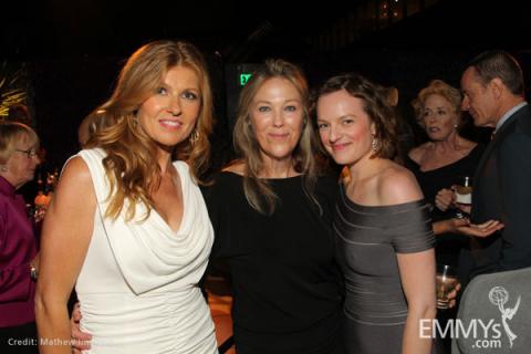 Connie Britton, Catherine O'Hara & Elisabeth Moss attend the Performers Nominee Reception