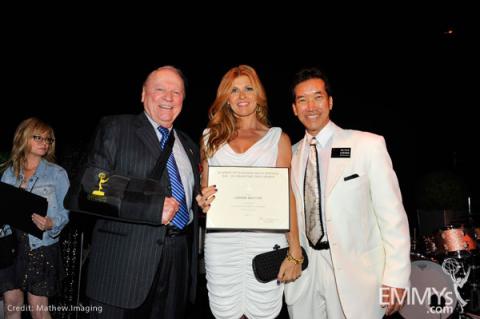 Conrad Bachmann, Connie Britton and Peter Kwong at the Performers Nominee Reception