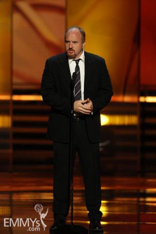 Louis C.K. presents at the 61st Primetime Creative Arts Emmy Awards