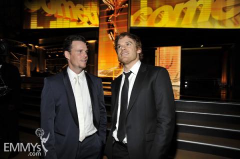 Michael C. Hall and Kevin Dillon at the 61st Primetime Emmy Awards