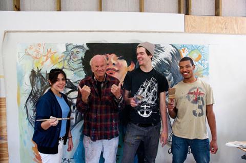 James Rosenquist, visual artist and painter, works YoungArts Winners in Visual Art
