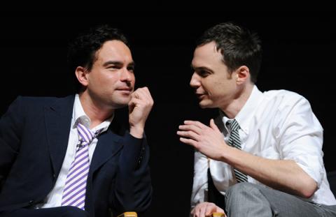 Johnny Galecki and Jim Parsons at "An Evening With The Big Bang Theory"