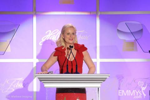Amy Poehler, host of the 19th Academy of Television Arts & Sciences Hall of Fame Induction Gala.