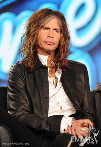 American Idol Judge Steven Tyler of rock band Aerosmith at the 2012 winter TCA conference. 