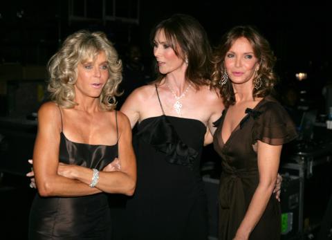 Farrah Fawcett, Kate Jackson & Jaclyn Smith at the 58th Primetime Emmy Awards