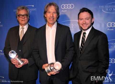 David E. Kelley, Nate Corddry and Bill D'Elia at the 5th Annual Television Academy Honors