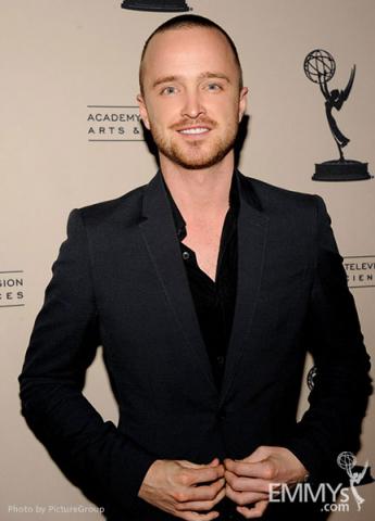 Aaron Paul arrives at an Evening with Breaking Bad