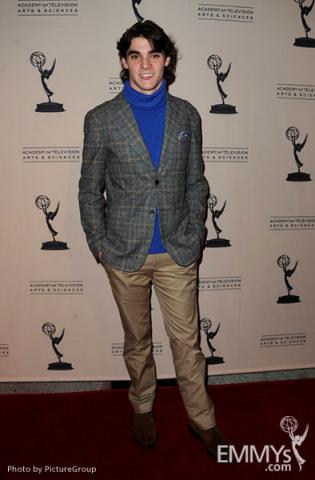 R.J. Mitte arrives at an Evening with Breaking Bad