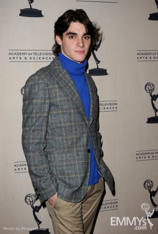 R.J. Mitte arrives at an Evening with Breaking Bad