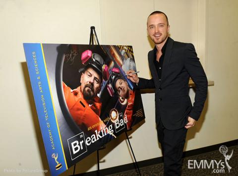 Aaron Paul attends the VIP reception at an Evening with Breaking Bad