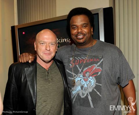 Dean Norris and Craig Robinson attend the VIP reception at an Evening with Breaking Bad
