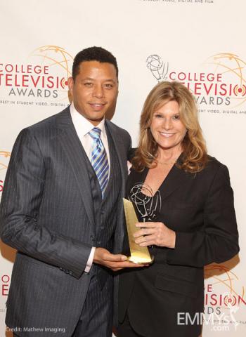 Terrence Howard & Lisa Paulsen at the 32nd College Television Awards