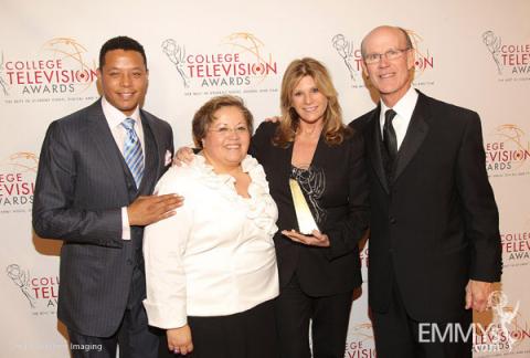 Terrence Howard, Norma Provencio Pichardo, Lisa Paulsen & Jerry Petry at the 32nd College Television Awards