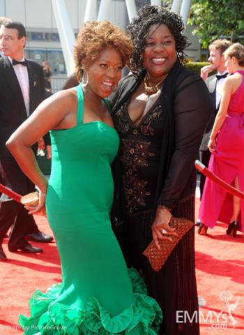 Alfre Woodard and Loretta Devine attends the Academy of Television Arts and Sciences 2011 Primetime Creative Arts Emmys