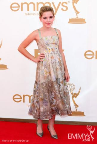 Kiernan Shipka arrives at the Academy of Television Arts & Sciences 63rd Primetime Emmy Awards at Nokia Theatre L.A. Live