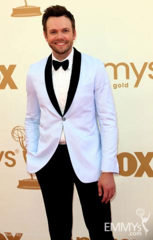 Joel McHale arrives at the Academy of Television Arts & Sciences 63rd Primetime Emmy Awards at Nokia Theatre L.A. Live
