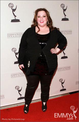 Melissa McCarthy arrives at an Evening with Mike & Molly