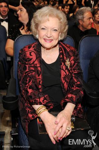 Betty White in the audience during the Academy of Television Arts & Sciences 63rd Primetime Emmy Awards 