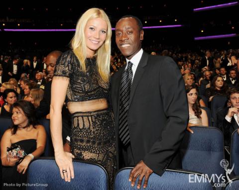 Gwyneth Paltrow and Don Cheadle in the audience during the Academy of Television Arts & Sciences 63rd Primetime Emmy Awards 