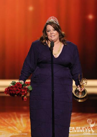 Melissa McCarthy onstage at the Academy of Television Arts & Sciences 63rd Primetime Emmy Awards at Nokia Theatre L.A. Live