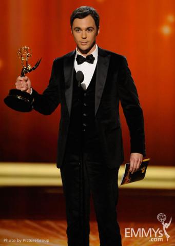 Jim Parsons accepts the award for Outstanding Lead Actor in a Comedy Series  for "The Big Bang Theory" 