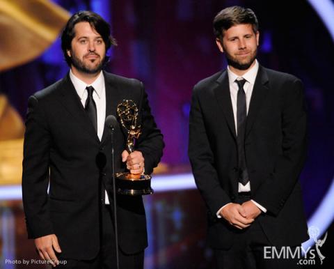 The team from the "2010 Espy Awards" onstage accepting the award for "Outstanding Short-Form Picture Editing"