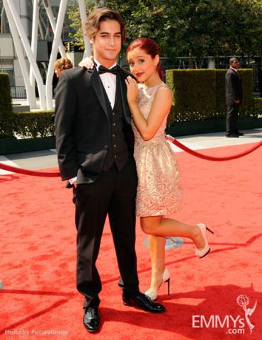 Avan Jogia and Ariana Grande attend the Academy of Television Arts and Sciences 2011 Primetime Creative Arts Emmys