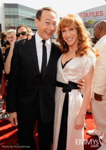 Paul Reubens and Kathy Griffin attend the Academy of Television Arts and Sciences 2011 Primetime Creative Arts Emmys