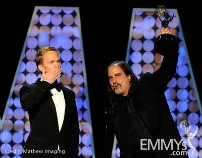 Neil Patrick Harris and Glenn Weiss accept the Best Special Class Program 'Tony Awards' award