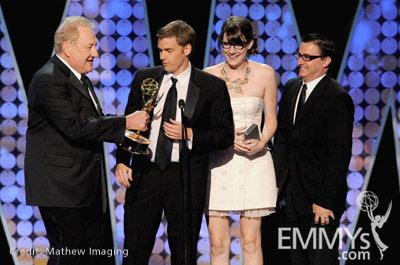 Don Mischer with the winners of Best Creative Achievement in Interactive for "The Jimmy Fallon Digital Experience"
