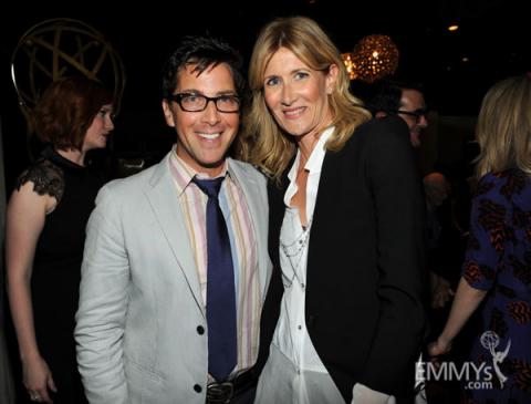 Dan Bucatinsky and Laura Dern at the 2013 Performers Emmy Celebration