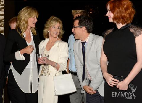 Laura Dern, Jane Fonda, Dan Bucatinsky and Christina Hendricks at the 2013 Performers Emmy Celebration