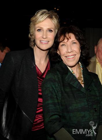 Jane Lynch and Lily Tomlin at the 2013 Performers Emmy Celebration