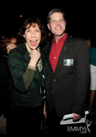 Lily Tomlin and Bob Bergen at the 2013 Performers Emmy Celebration