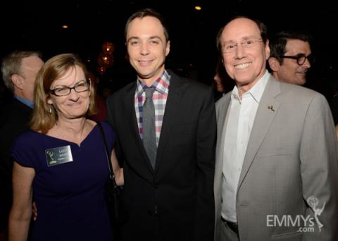Lucy Hood, Jim Parsons and Alan Perris at the 2013 Performers Emmy Celebration