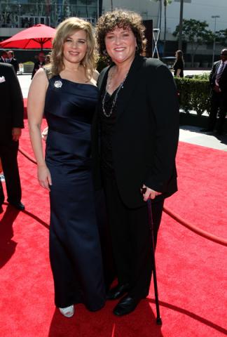 Bridgett Casteen and Dot-Marie Jones on the Red Carpet at the 65th Creative Arts Emmys