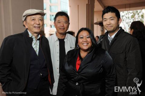 James Hong, Henry Chan, Laarni Rosca Dacanay & Phil Yu at Asian Pacific Americans in TV: Then & Now